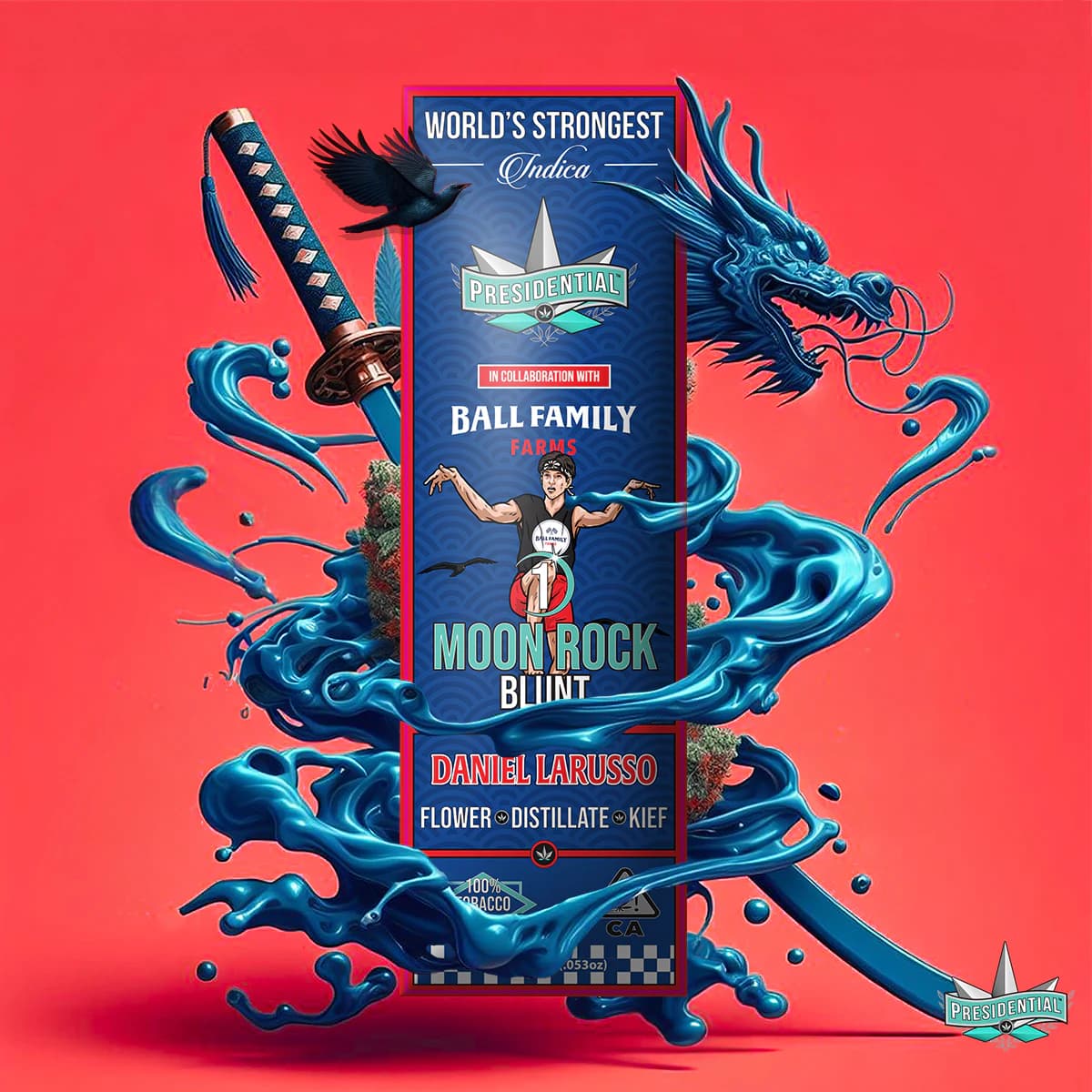 Presidential Daniel LaRusso 1.5g Moon Rock blunt product