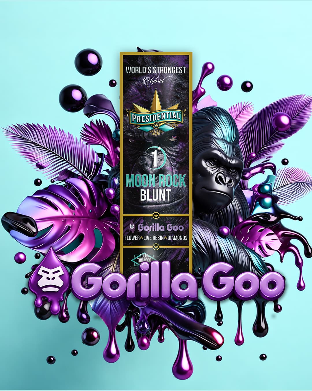 Presidential Gorilla Goo 1.5g Moon Rock blunt product