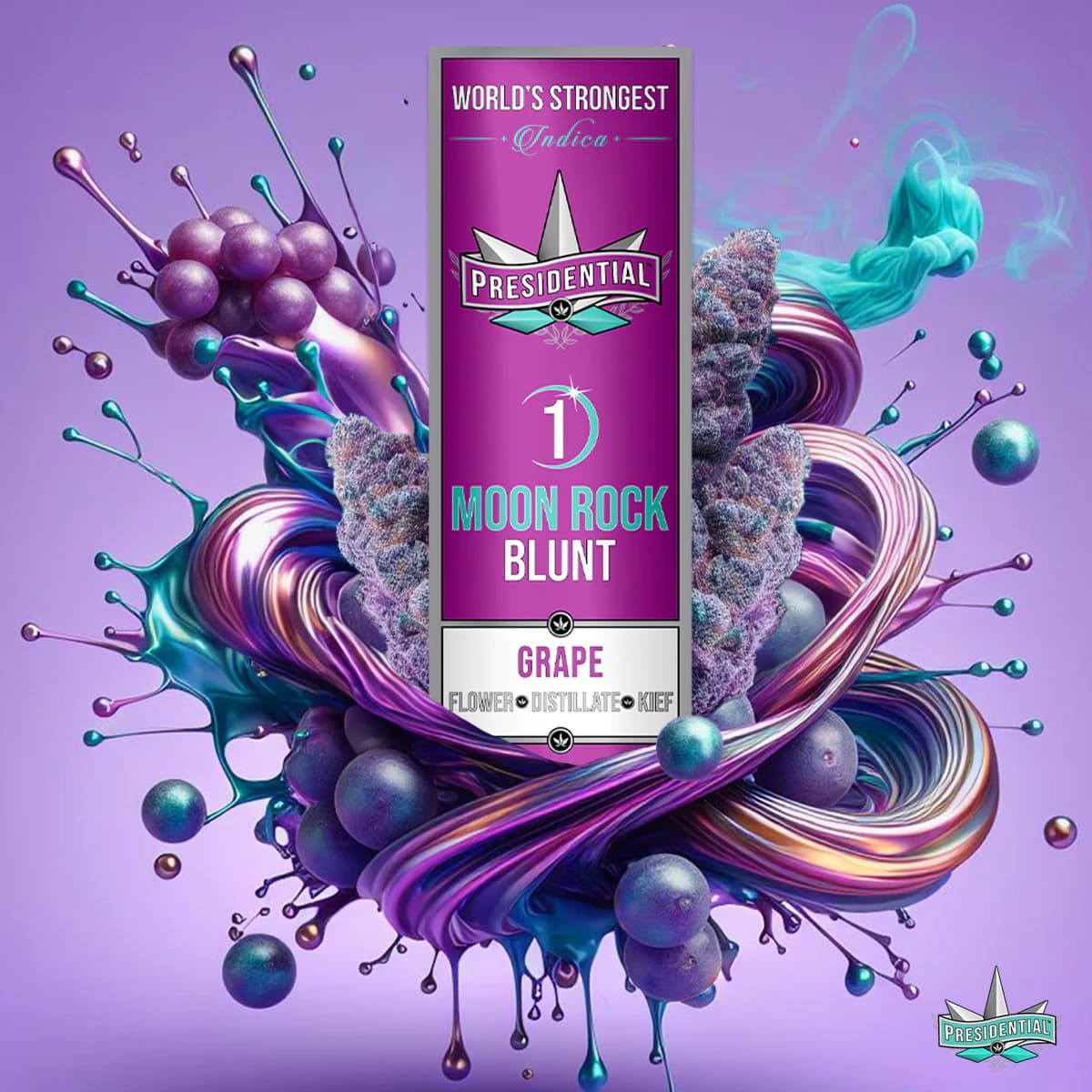 Presidential Grape 1.5g Moon Rock blunt product