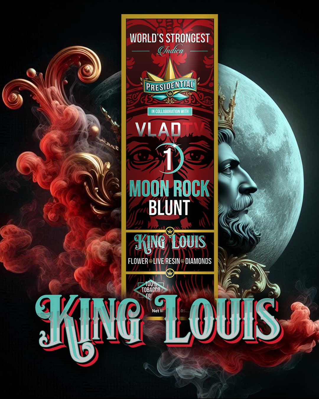 Presidential King Louis 1.5g Moon Rock blunt product