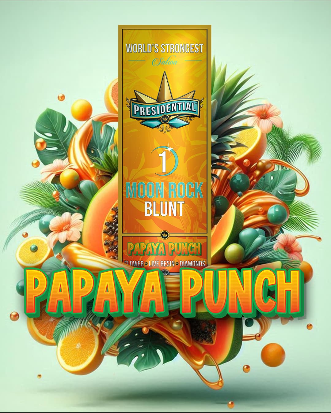 Presidential Papaya Punch 1.5g Moon Rock blunt product
