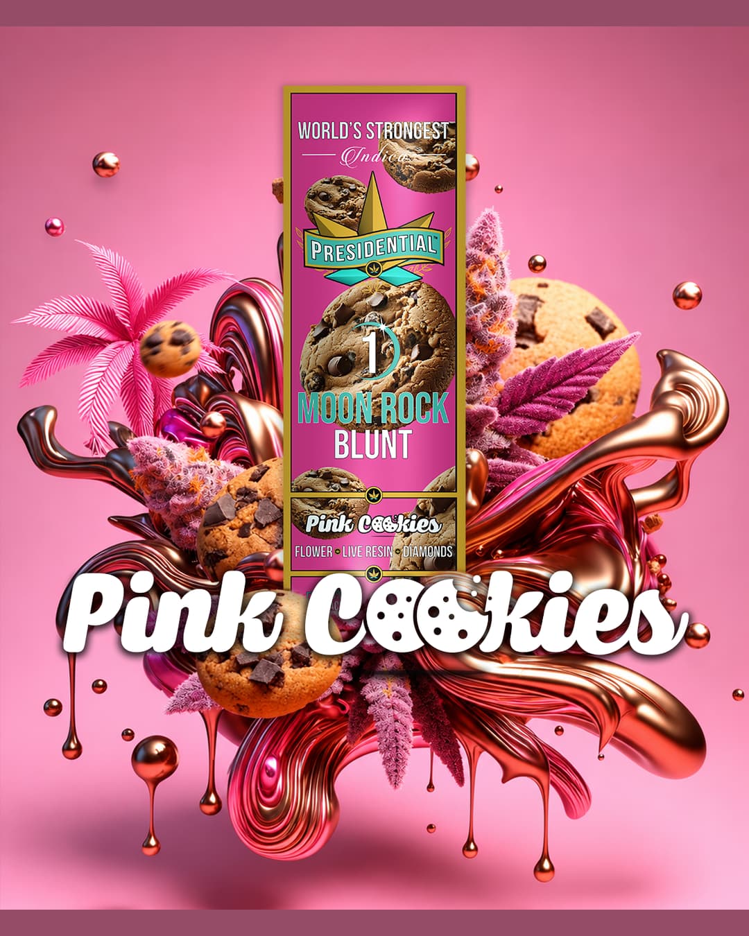 Presidential Pink Cookies 1.5g Moon Rock blunt product