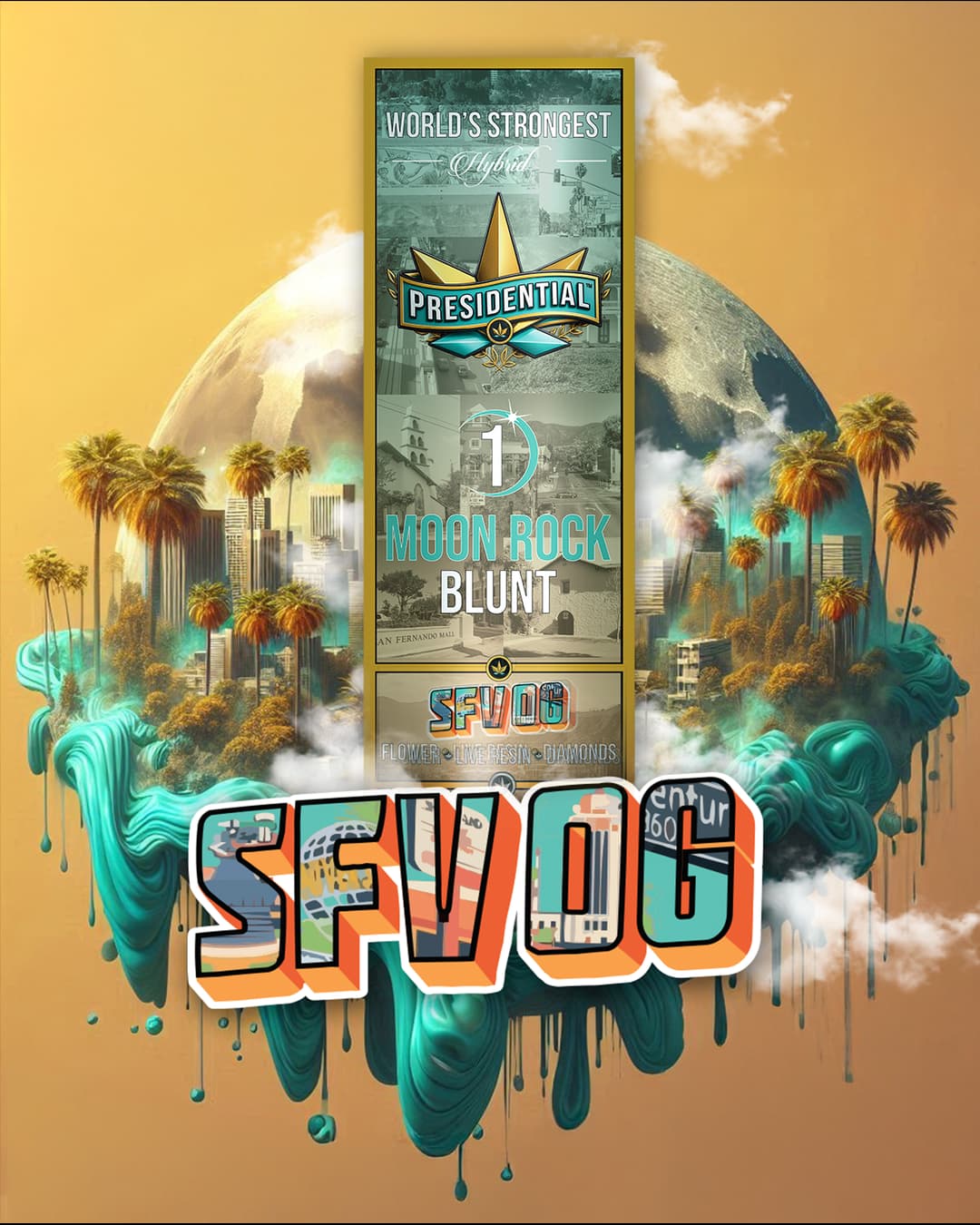 Presidential SFV OG 1.5g Moon Rock blunt product