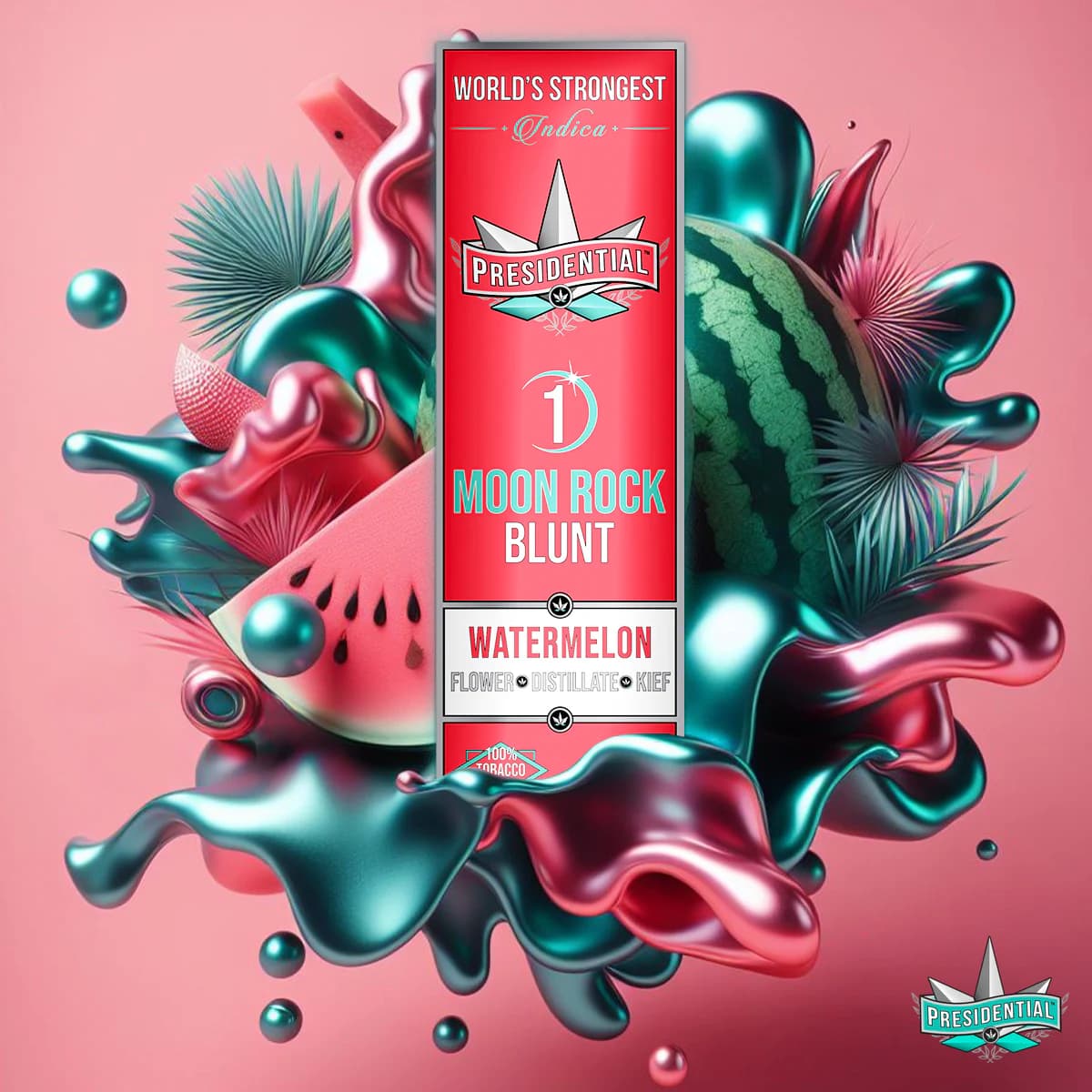 Presidential Watermelon 1.5g Moon Rock blunt product