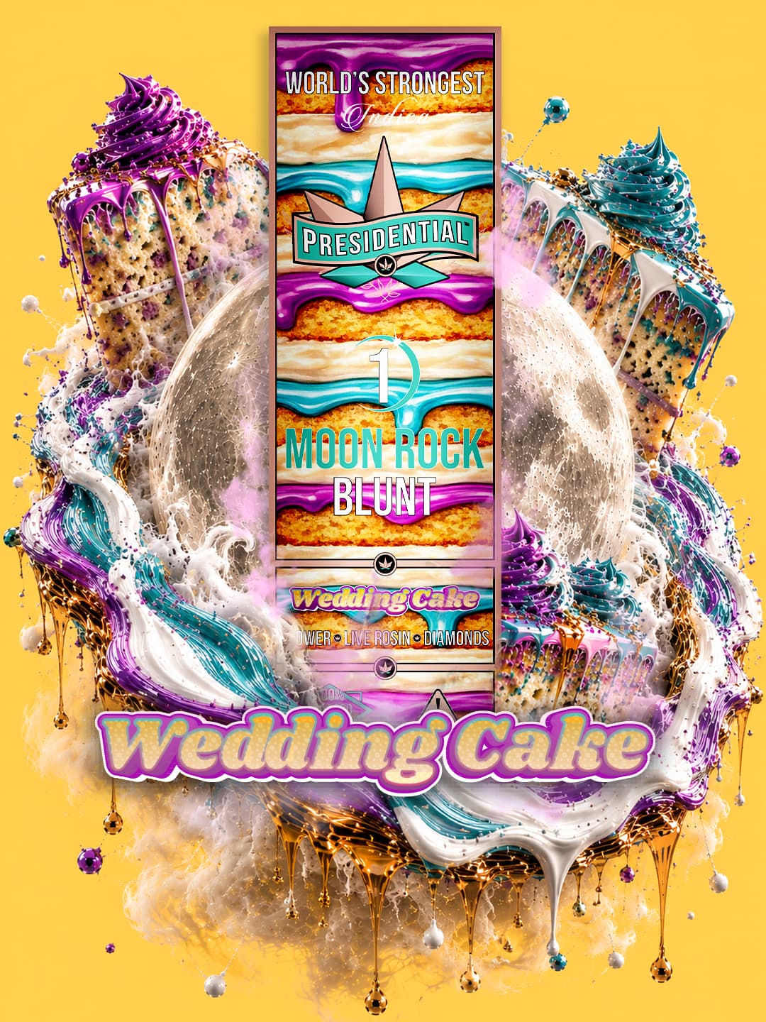 Presidential Wedding Cake 1.5g Moon Rock blunt product