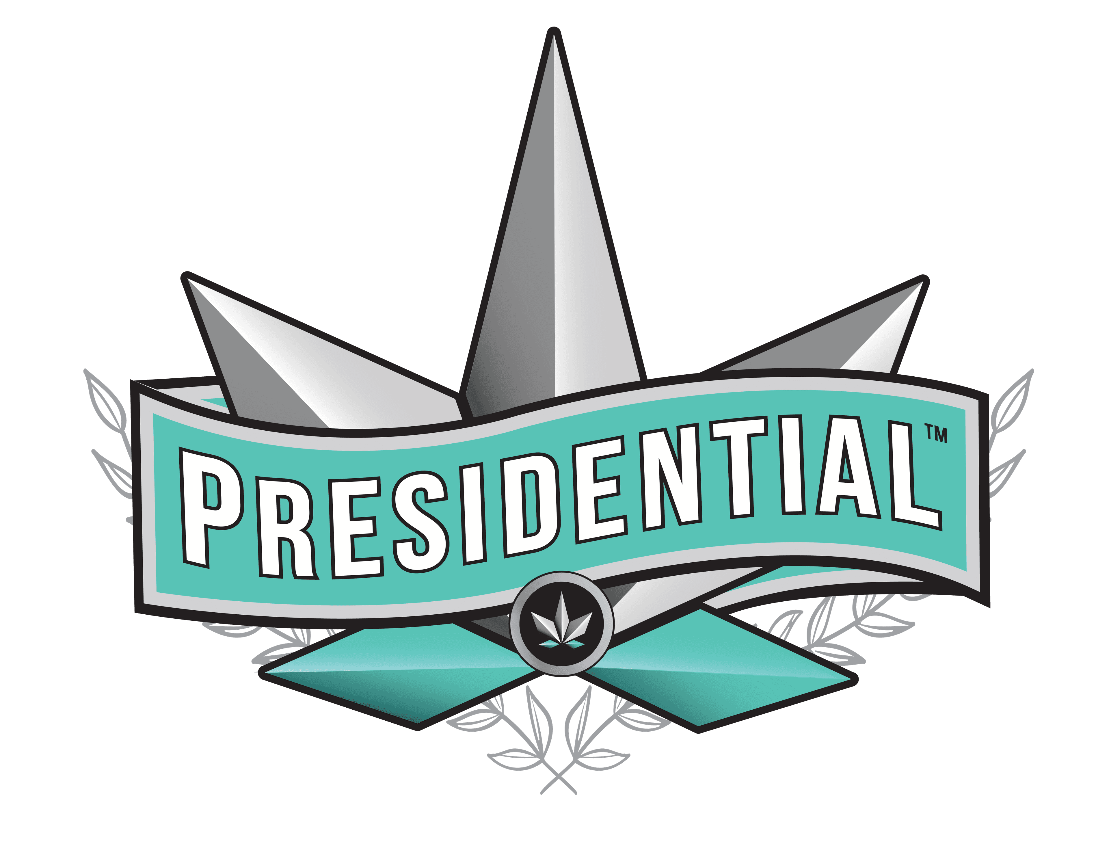 Presidential cannabis company crest logo