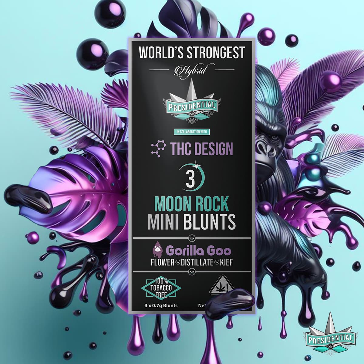 Gorilla Goo Presidential Mini Blunts product graphic