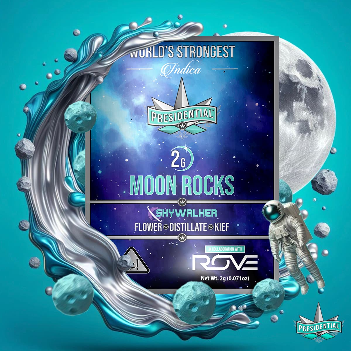 Skywalker Moon Rock packaging representing the infused flower format