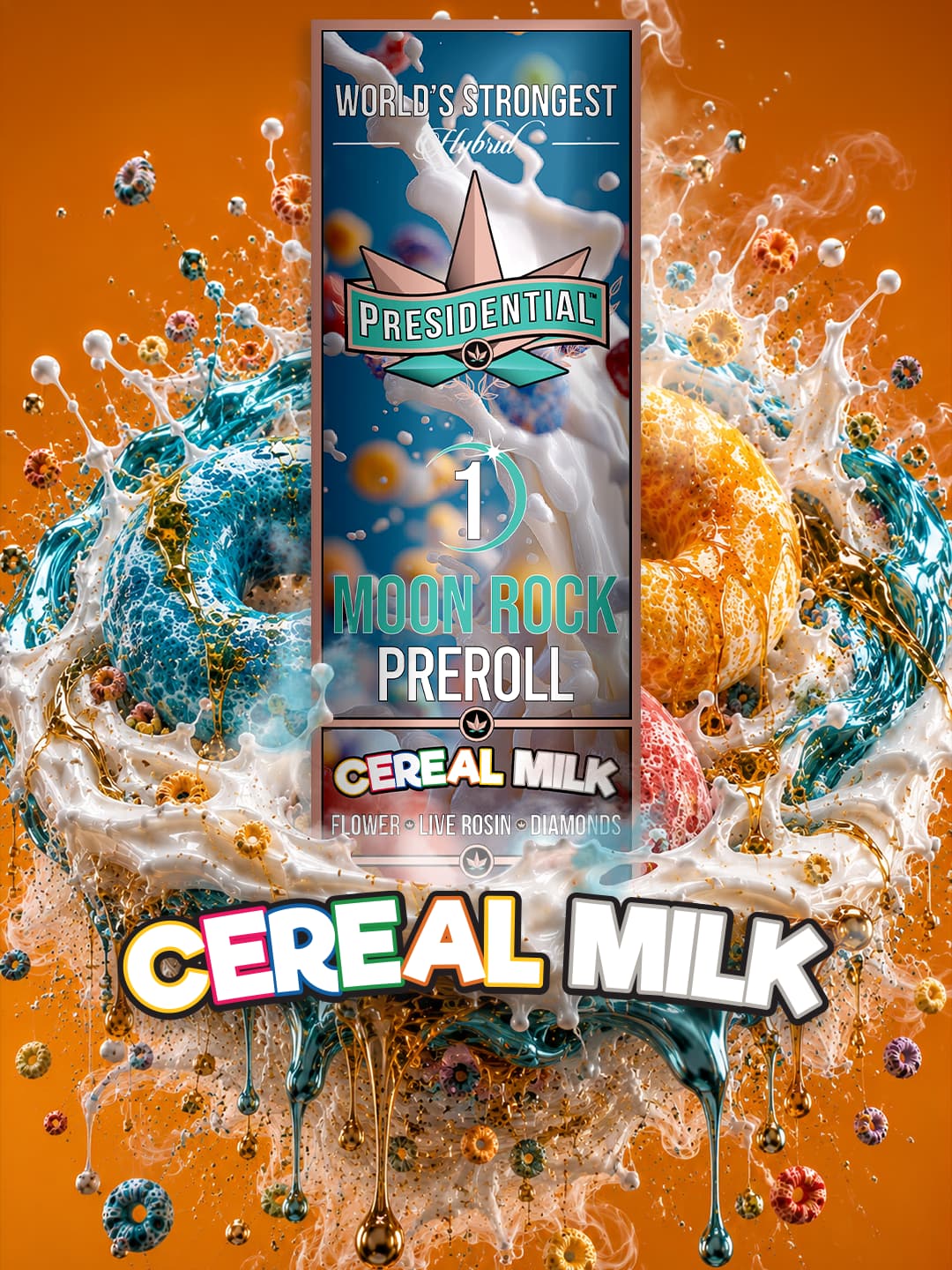 Presidential Cereal Milk 1g Moon Rock pre-roll product