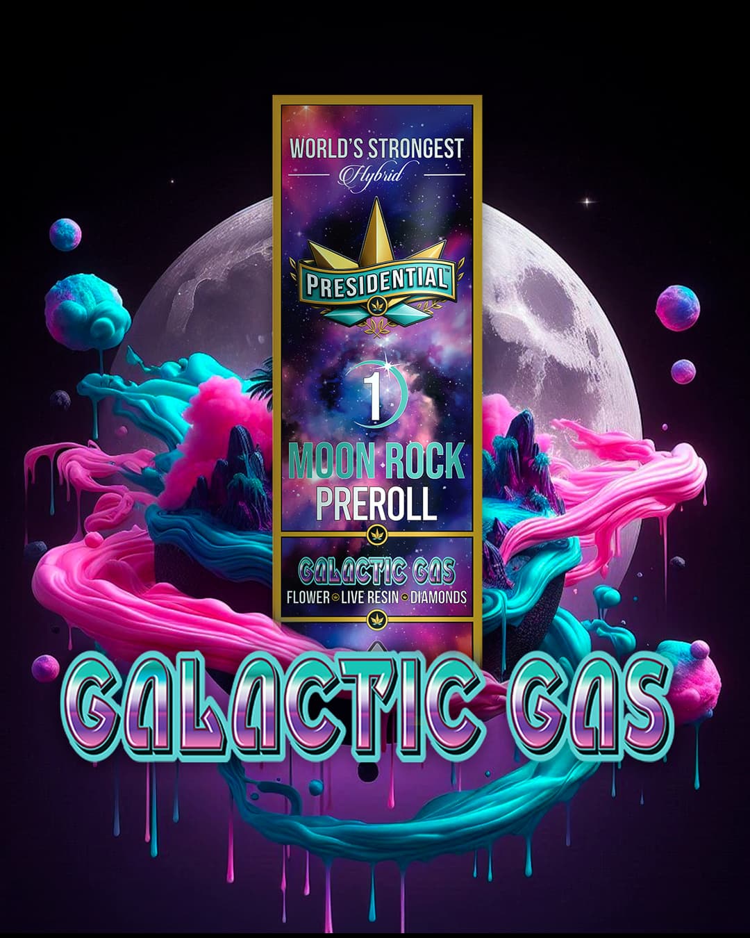 Presidential Galactic Gas 1g Moon Rock pre-roll product