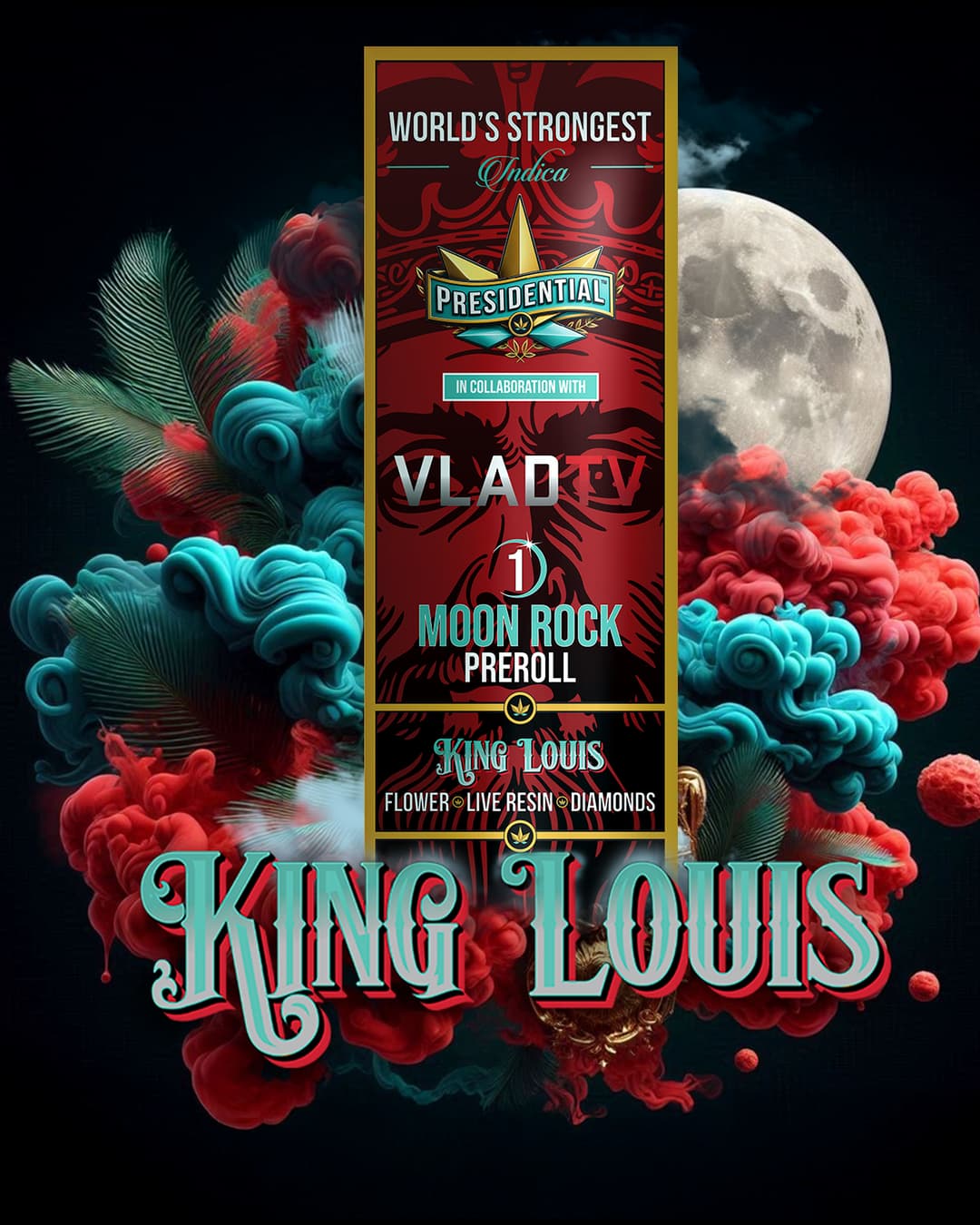 Presidential King Louis 1g Moon Rock pre-roll product