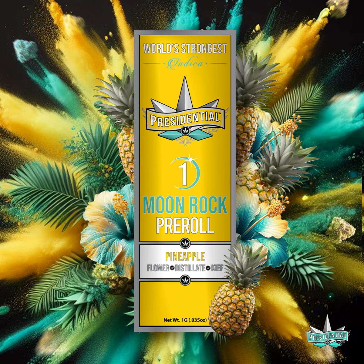 Presidential Pineapple 1g Moon Rock pre-roll product