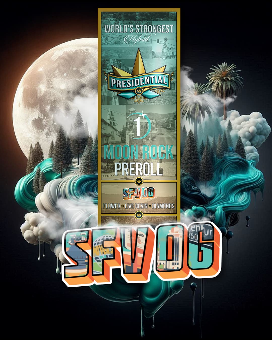 Presidential SFV OG 1g Moon Rock pre-roll product