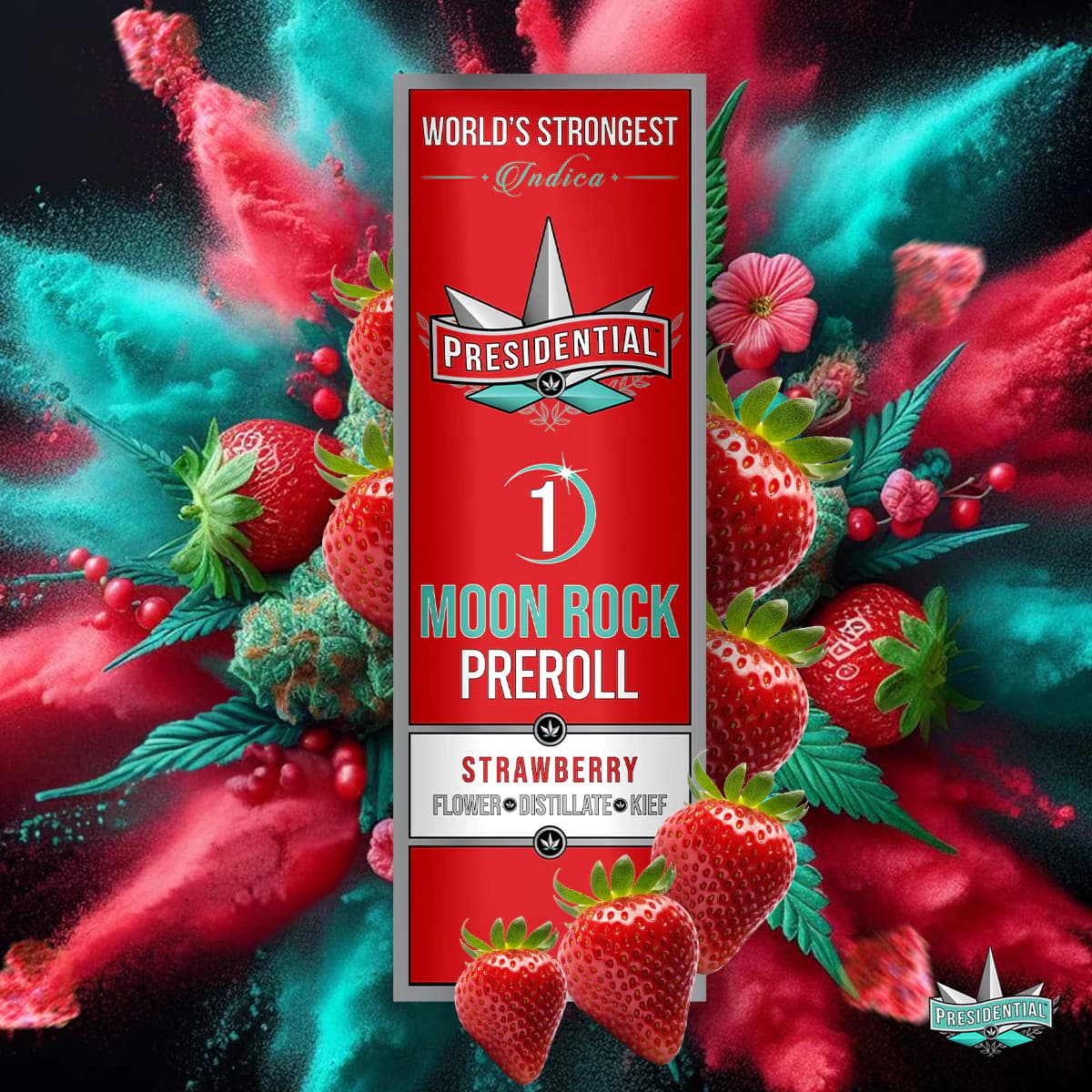 Presidential Strawberry 1g Moon Rock pre-roll product