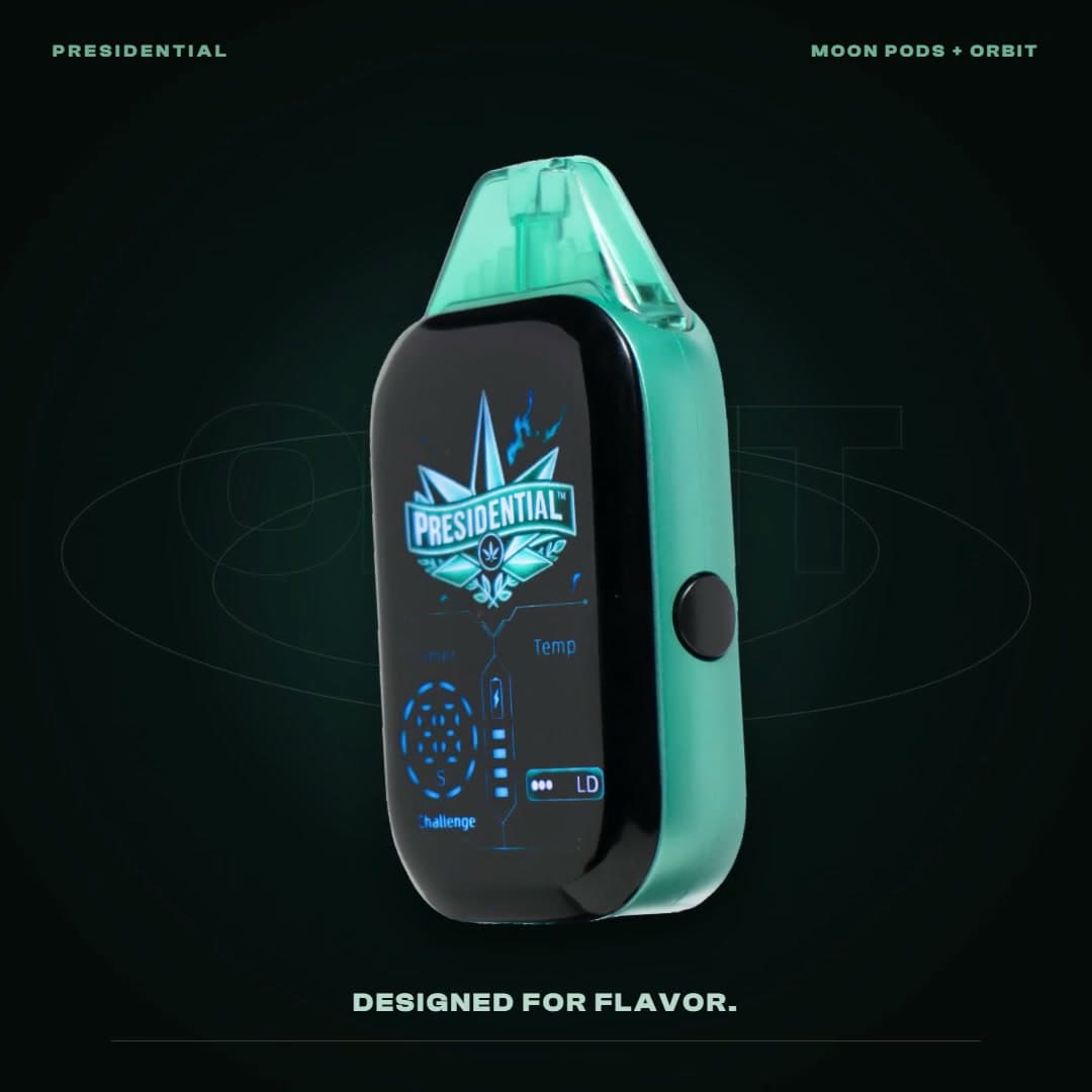 Teal Presidential Orbit with Moon Pod, from the Orbit in Motion product film