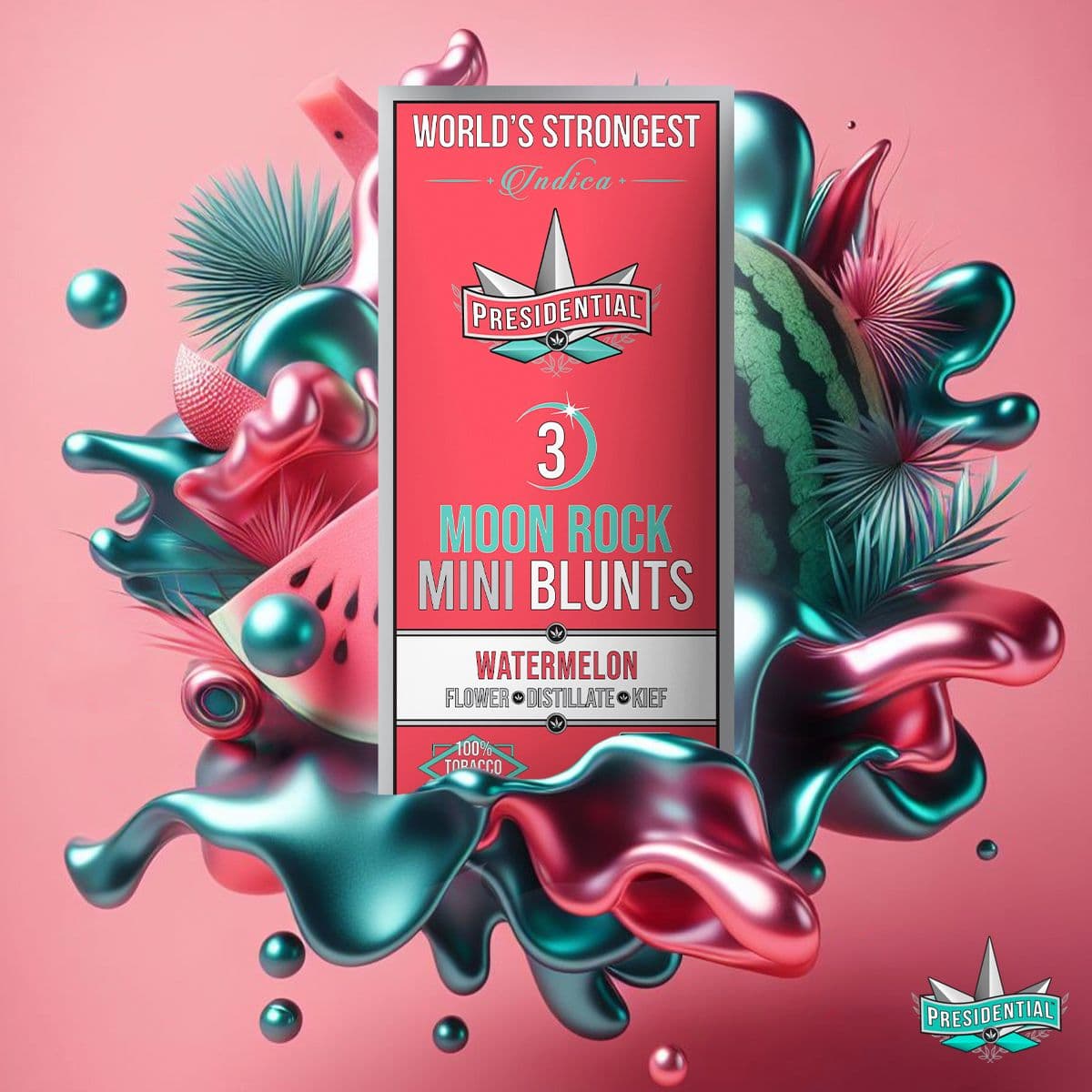Watermelon - Silver Flavor Series product photography