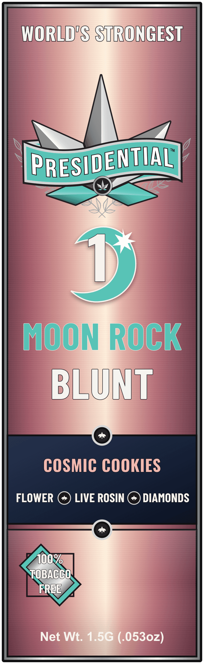 Presidential Cosmic Cookies Rose Gold Connoisseur Moon Rock Blunt pack