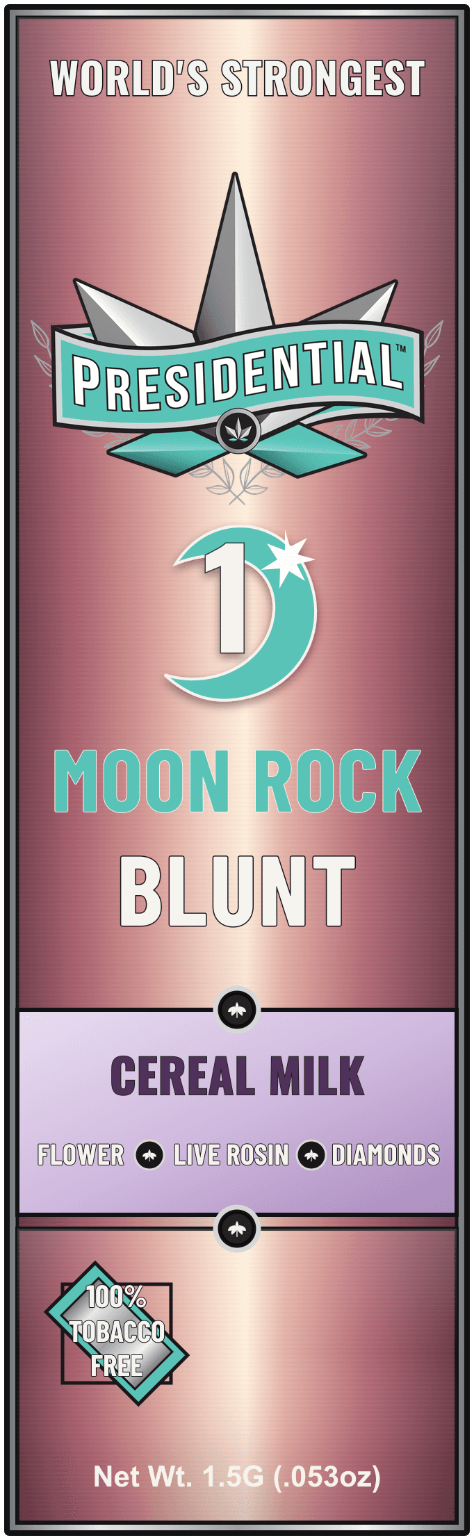 Presidential Cereal Milk Rose Gold Connoisseur Moon Rock Blunt pack