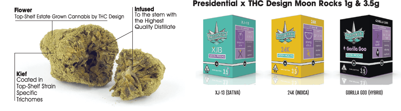 Presidential x THC Design Moon Rocks - legacy product photography