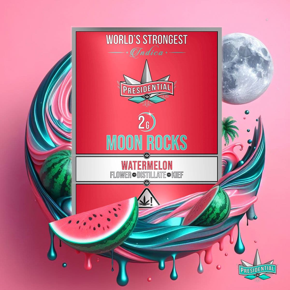 Watermelon - Silver Flavor Series product photography