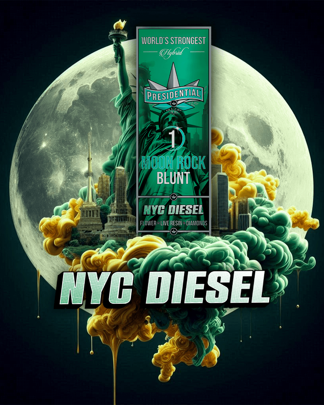 NYC Diesel - Gold Strain Series product photography
