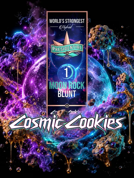 Cosmic Cookies Moon Rock Blunt artwork by Presidential