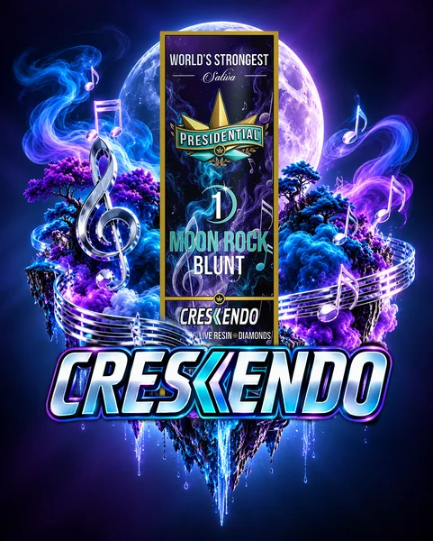 Crescendo Moon Rock Blunt artwork by Presidential