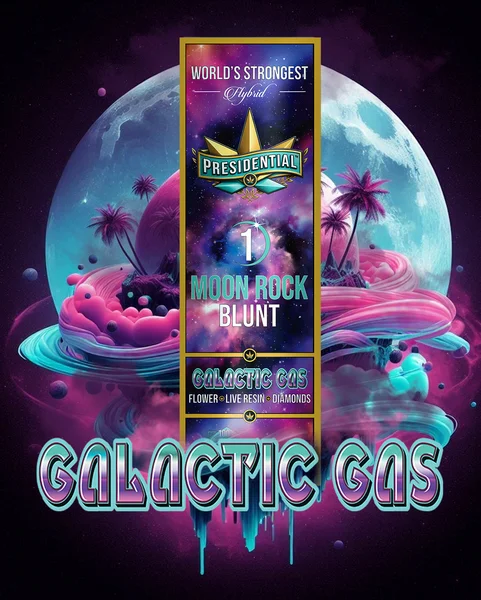 Galactic Gas Moon Rock Blunt artwork by Presidential