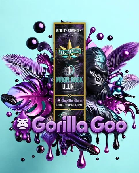 Gorilla Goo Moon Rock Blunt artwork by Presidential