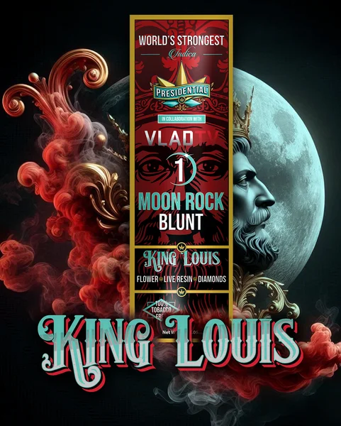 King Louis Moon Rock Blunt artwork by Presidential