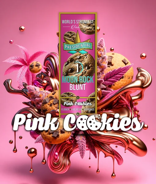 Pink Cookies Moon Rock Blunt artwork by Presidential