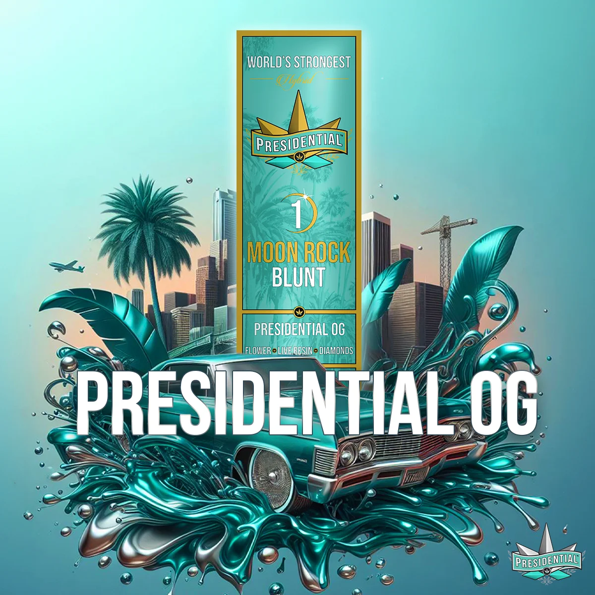 Presidential OG Moon Rock Blunt artwork by Presidential