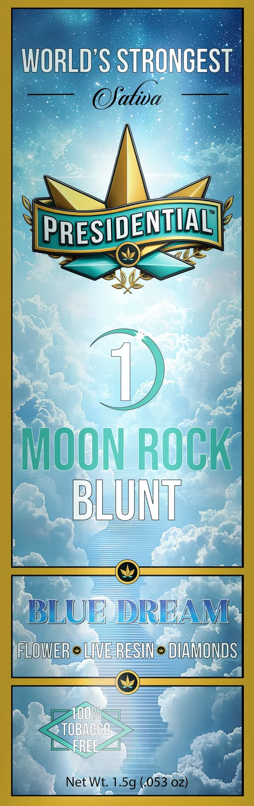 Blue Dream Moon Rock Blunt pack