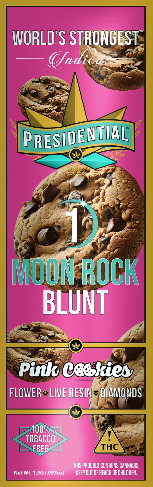 Pink Cookies Moon Rock Blunt pack