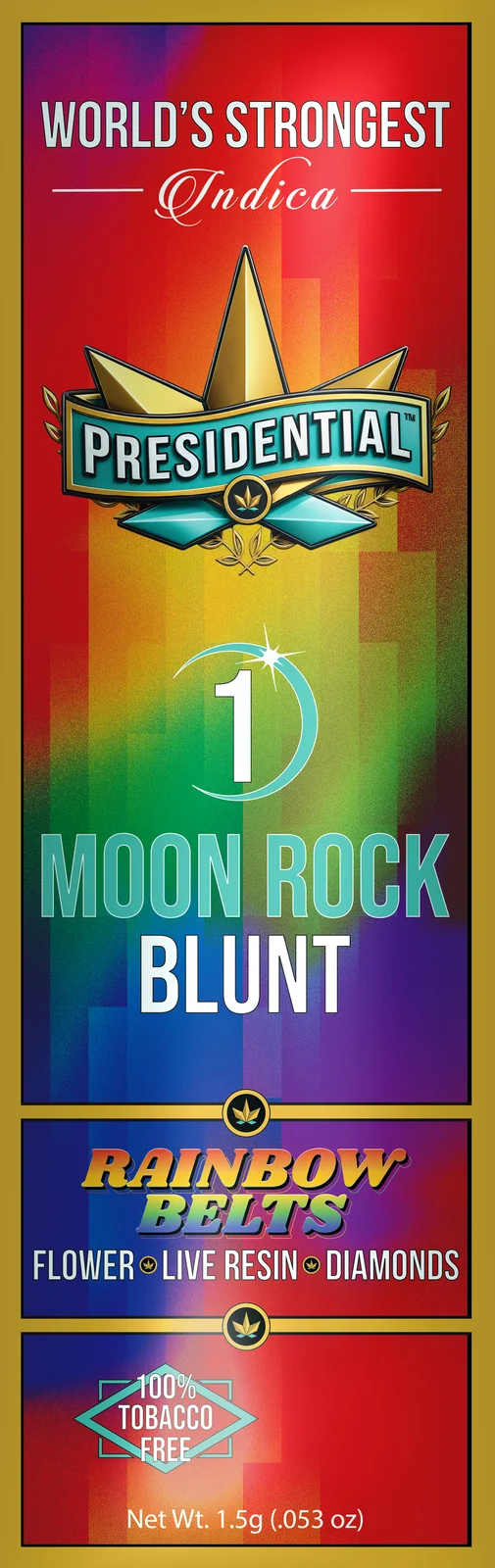 Rainbow Belts Moon Rock Blunt pack