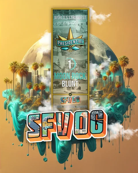 SFV OG Moon Rock Blunt artwork by Presidential