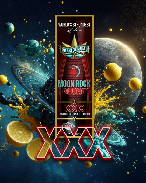 XXX Moon Rock Blunt artwork by Presidential