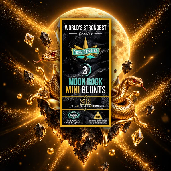24K Moon Rock Mini Blunt artwork by Presidential