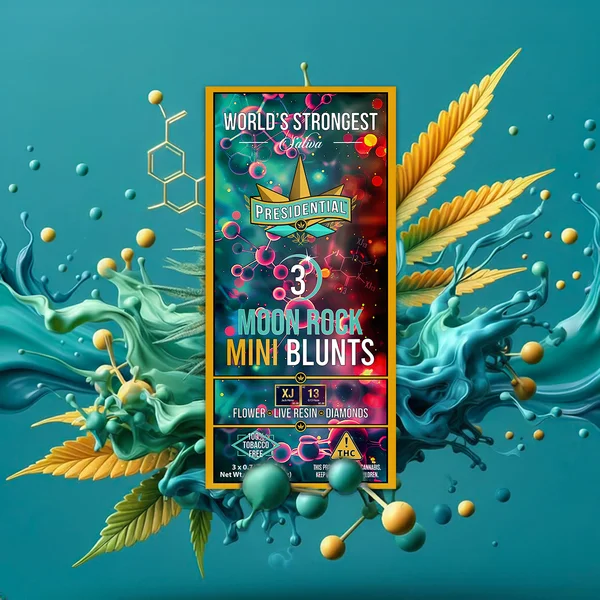 XJ13 Moon Rock Mini Blunt artwork by Presidential