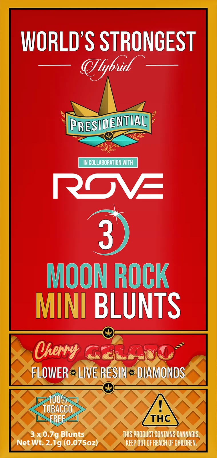 Cherry Gelato Moon Rock Mini Blunt pack