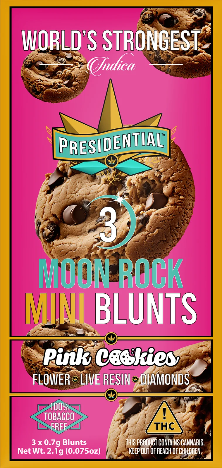 Pink Cookies Moon Rock Mini Blunt pack