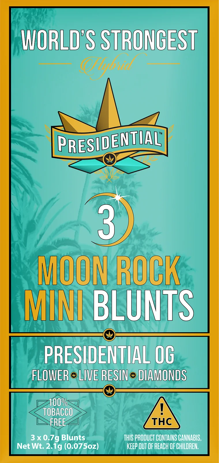 Presidential OG Moon Rock Mini Blunt pack