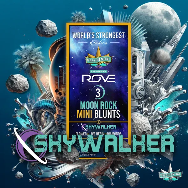 Skywalker Moon Rock Mini Blunt artwork by Presidential