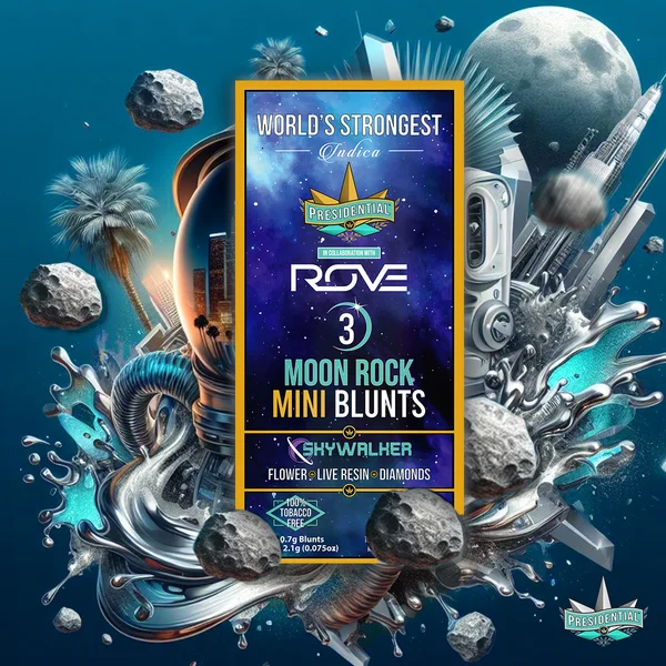 Skywalker Moon Rock Mini Blunt artwork by Presidential