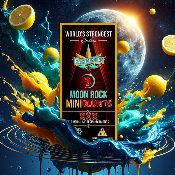XXX Moon Rock Mini Blunt artwork by Presidential