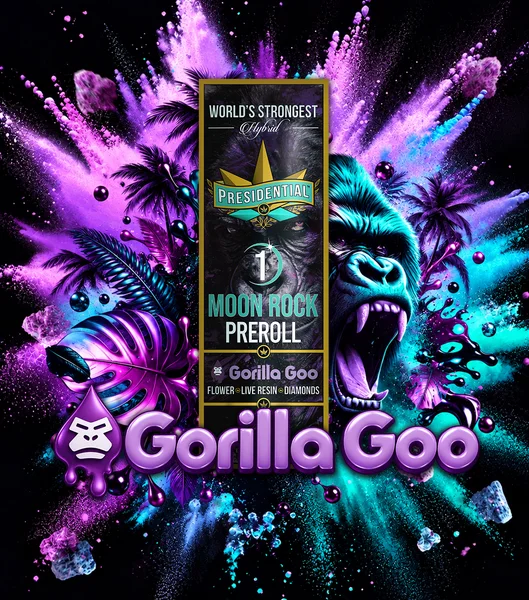 Gorilla Goo Moon Rock Pre-roll artwork by Presidential