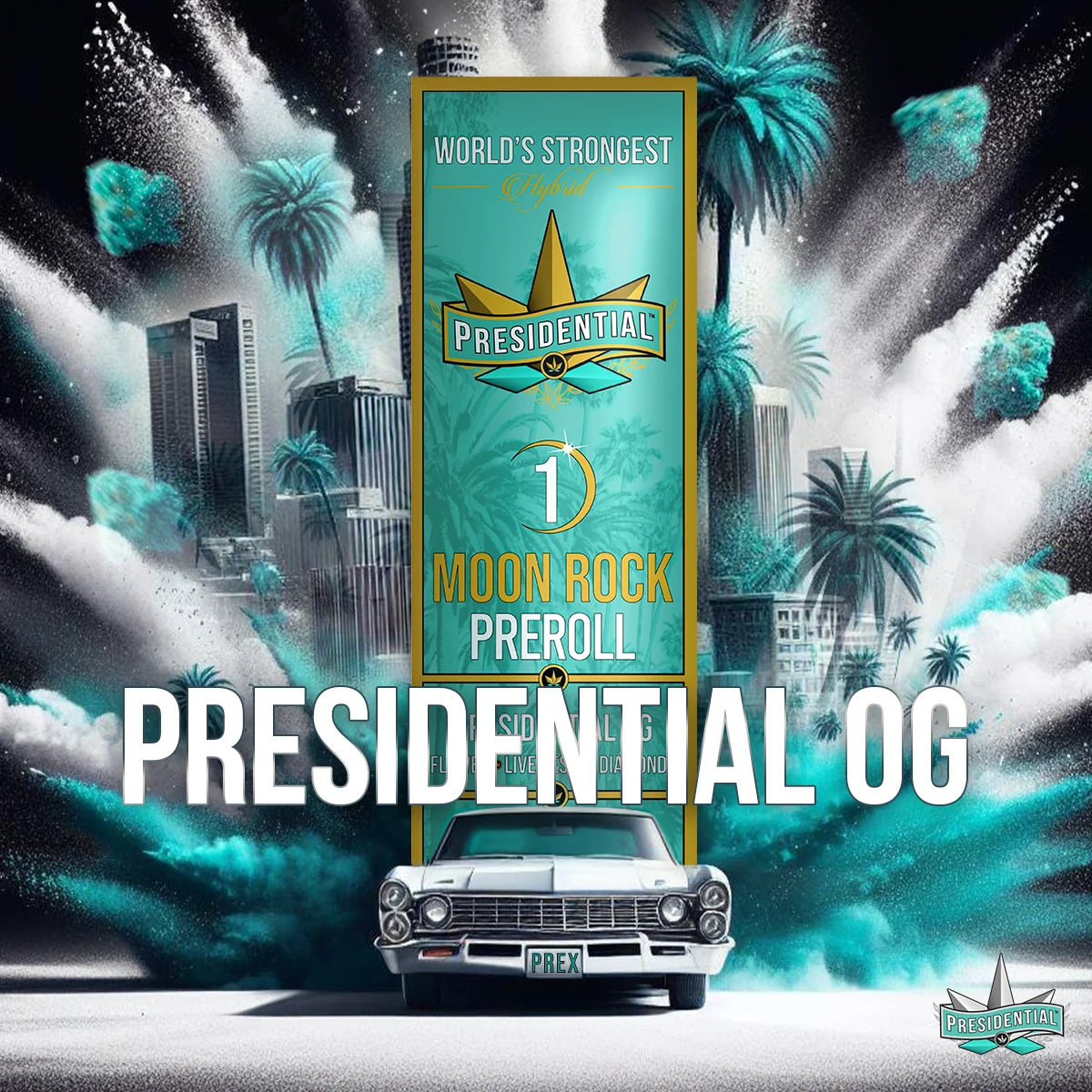 Presidential OG Moon Rock Pre-roll artwork by Presidential