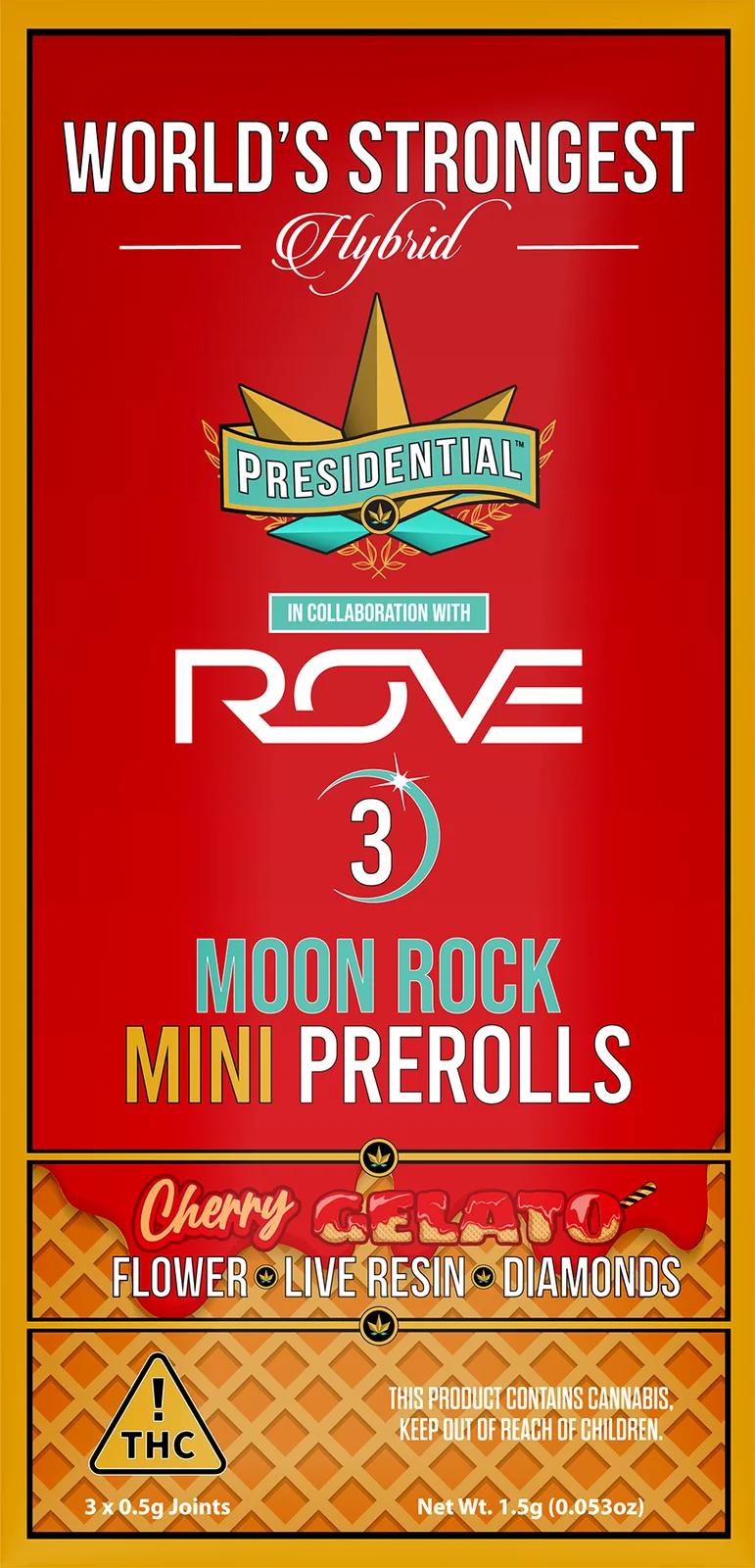 Cherry Gelato Moon Rock Mini Pre-roll pack