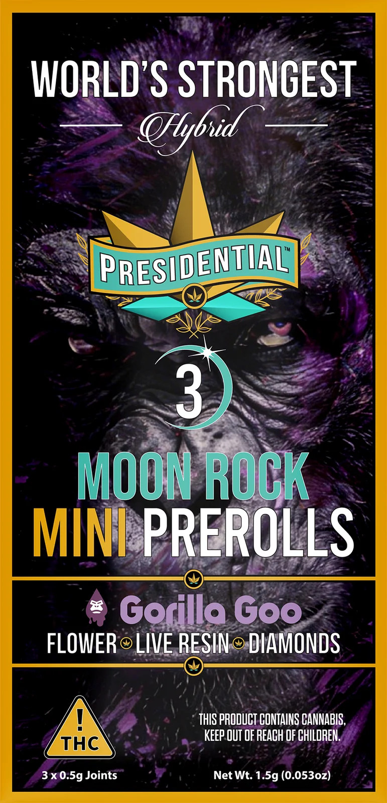 Gorilla Goo Moon Rock Mini Pre-roll pack