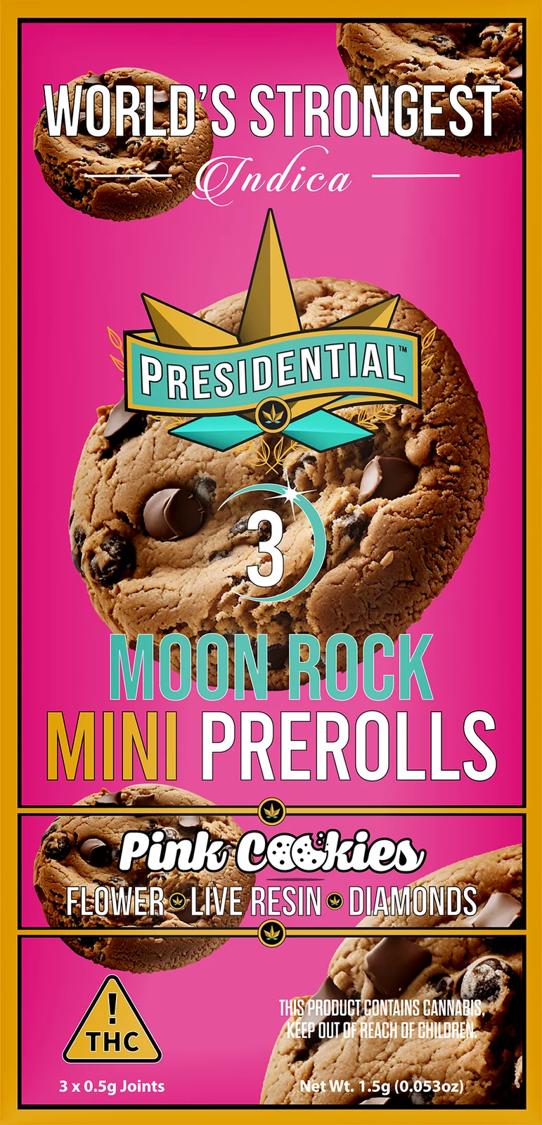 Pink Cookies Moon Rock Mini Pre-roll pack